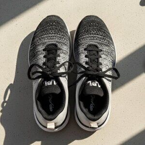 APL Black and Gray Athletic Shoes with Knit Upper